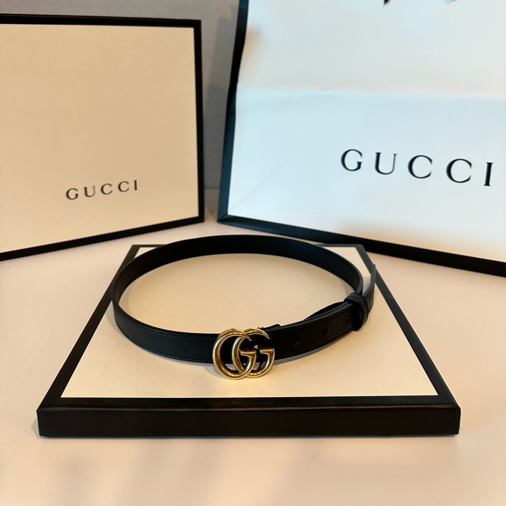 Authentic Gucci Black Belt